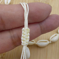 Shell Braided Bracelet Hawaiian Style Beach Necklace