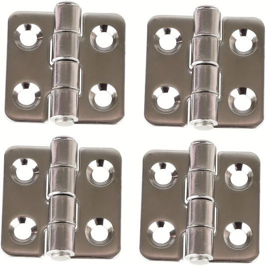 4pcs 304 Stainless Steel 4 Holes Hinge For Marine Boat