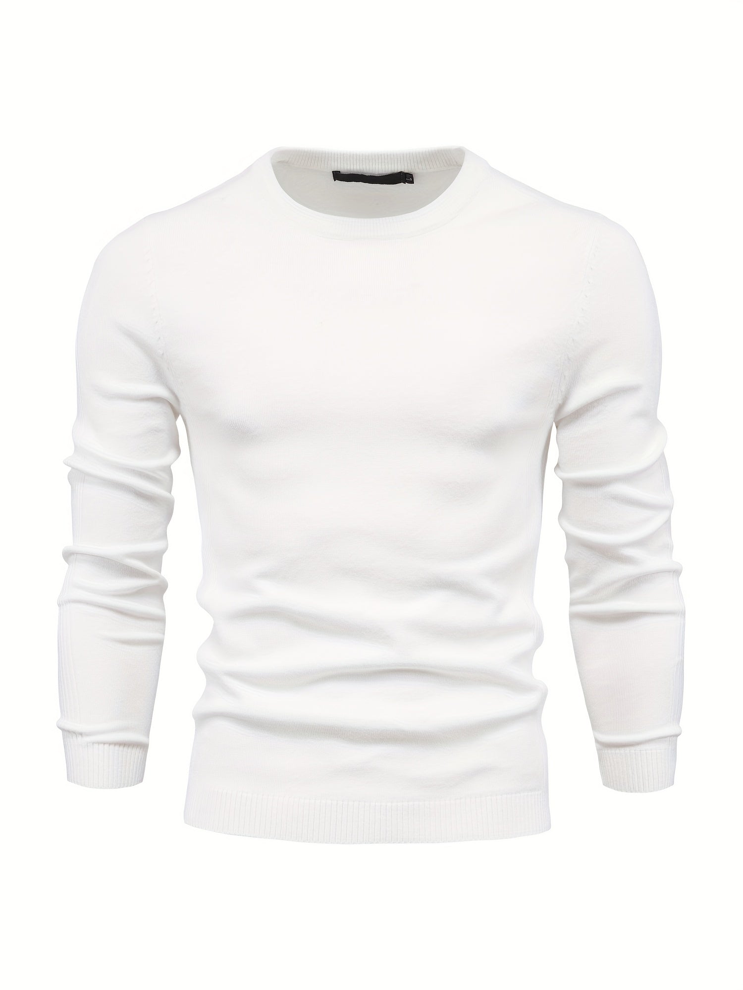 Men's Crew Neck Slim Fit Knit Sweater