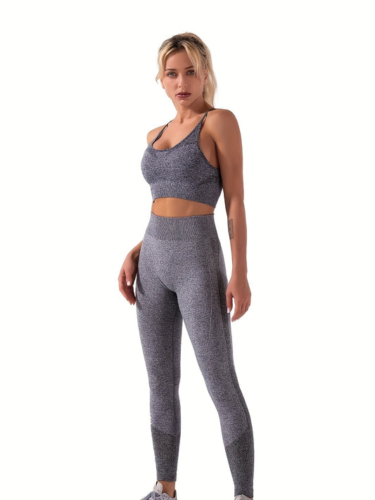 High Waist Patchwork Yoga Leggings Seamless High Stretch Sexy Workout Pants