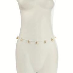 Vintage Shell Pendant Boho Waist Chain for Women