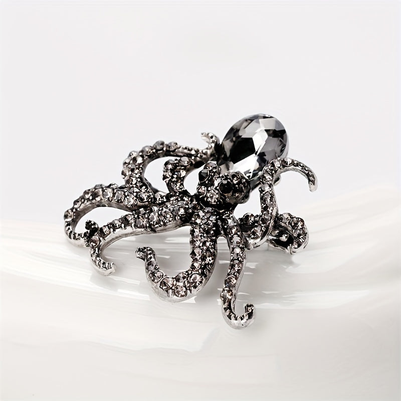 Men's Octopus Brooch Ocean Series Versatile Clothing Accessory
