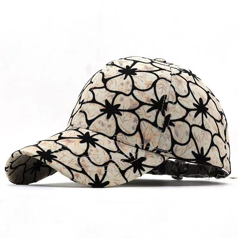 Flower Pattern Baseball Cap Lightweight Sun Hat Adjustable Dad Ha