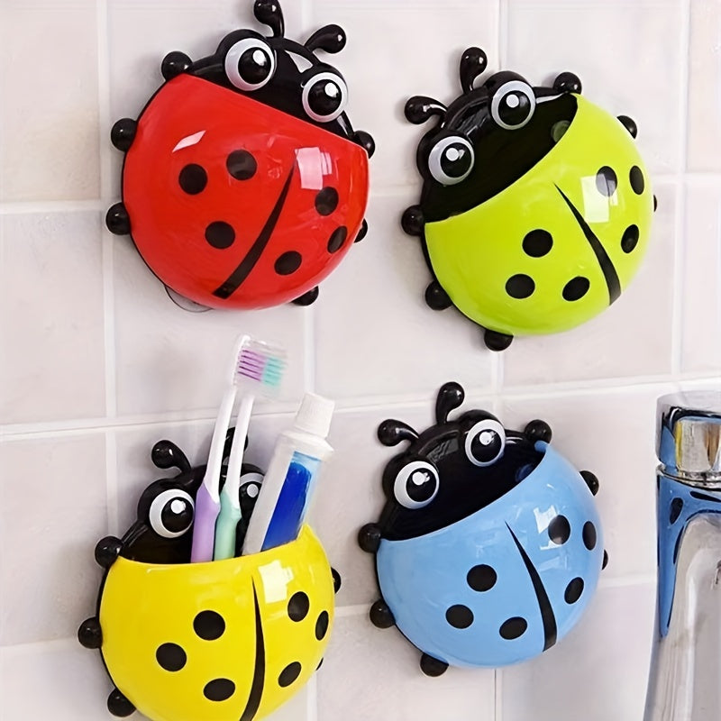 Ladybug Toothpaste Toothbrush Holder Storage Rack