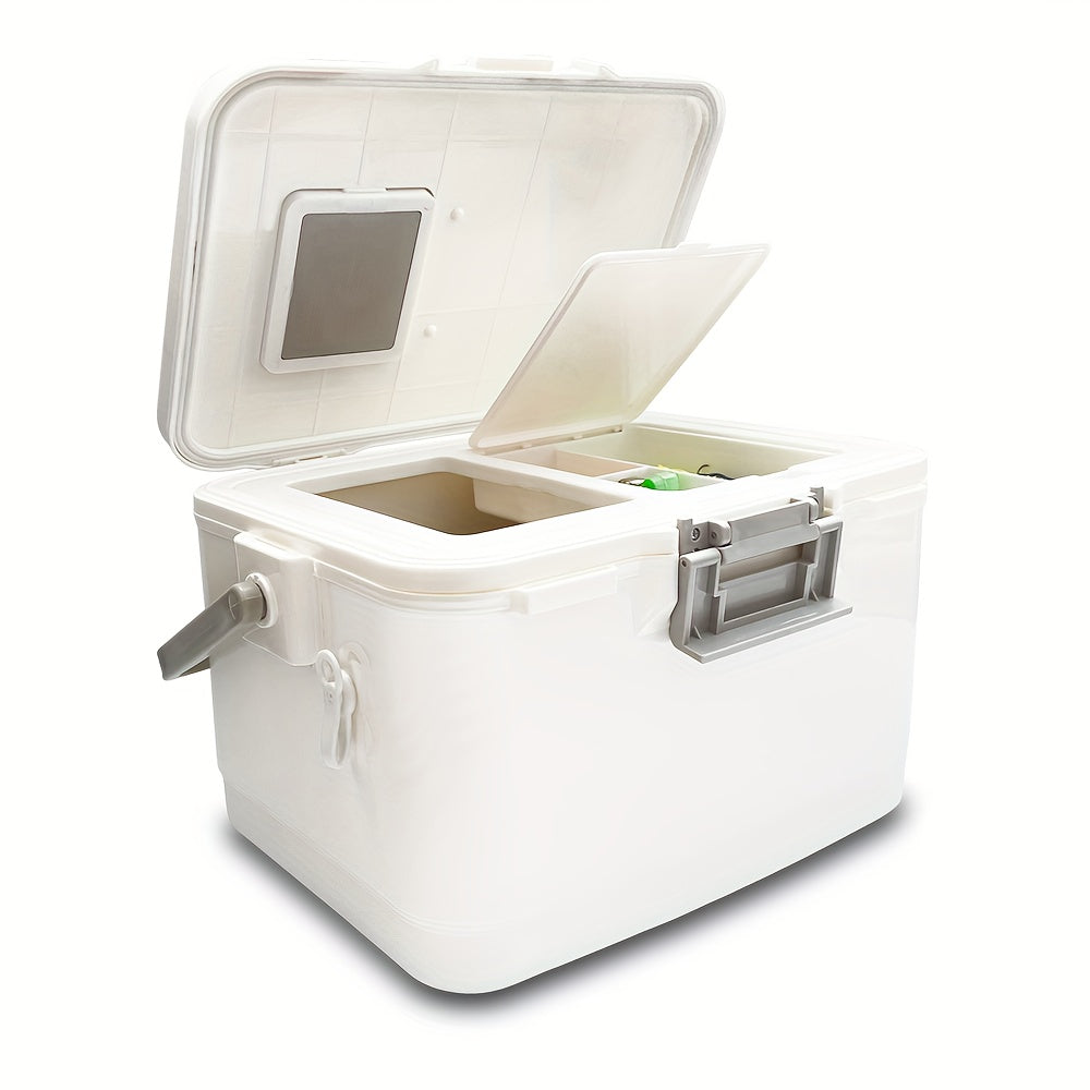 Portable Outdoor Insulated Box for Fishing with Refrigeration and Oxygenation