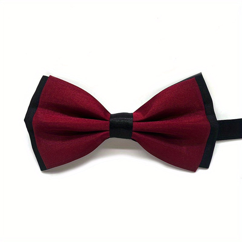 Red Men's Bow Tie - Double Layer Party Accessory