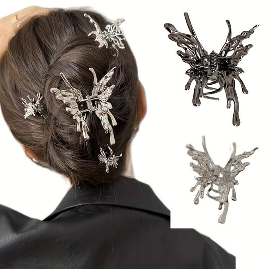 Butterfly Shaped Hair Claw for Ponytail Holder Women Girls Hair Clip