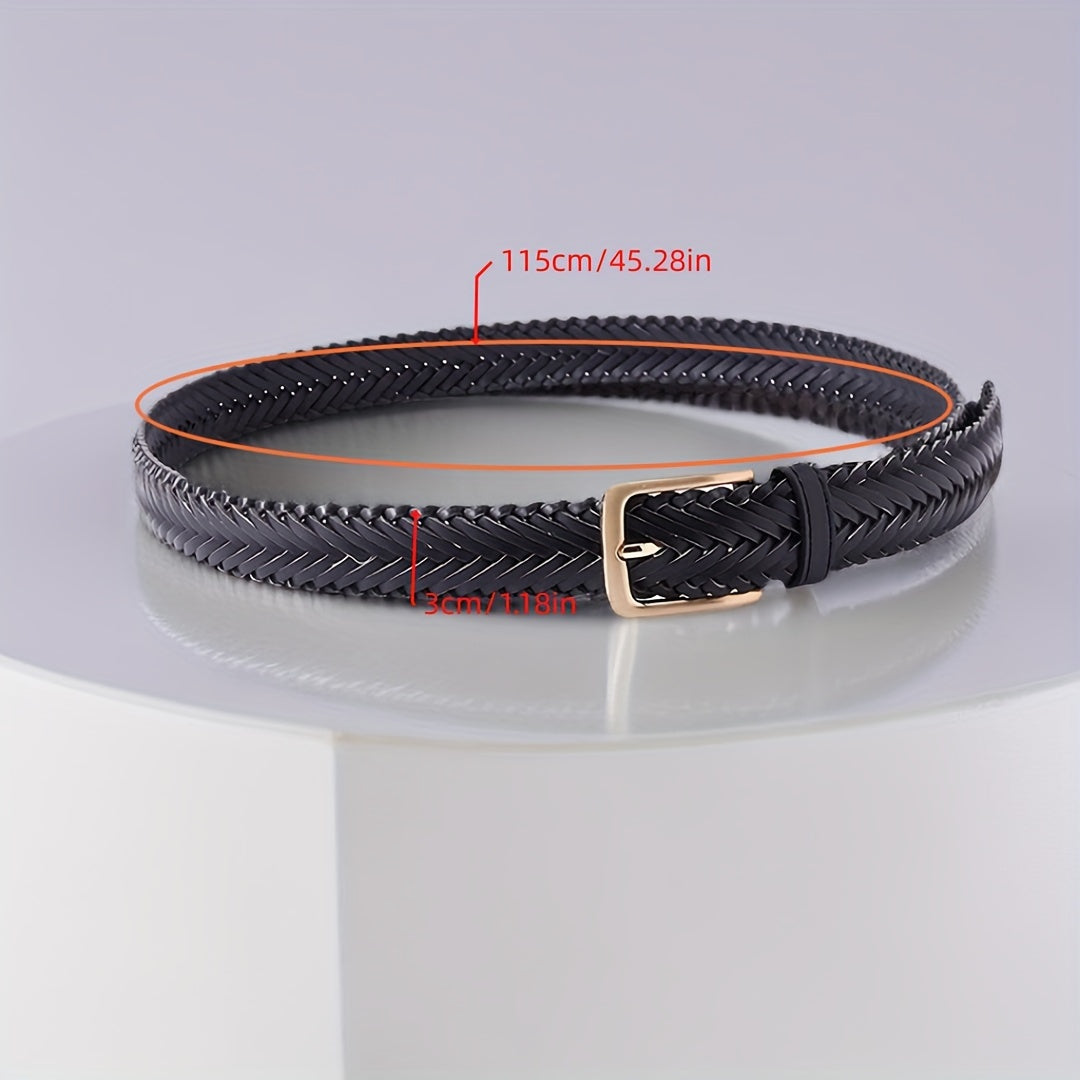 Men's Braided Belt for Pants Jeans
