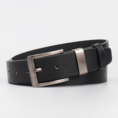 Men's Square Alloy Needle Buckle PU Belt