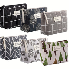 Canvas Cosmetic Bag Travel Makeup Bag Roomy Toiletries Case