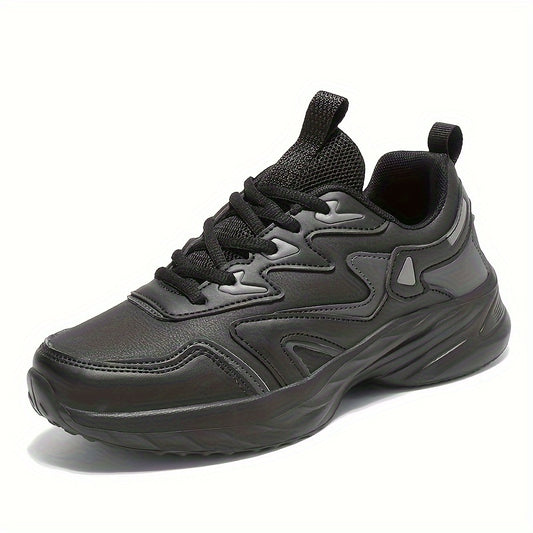 Waterproof Faux Leather Sports Shoes Non Slip Thick Bottom