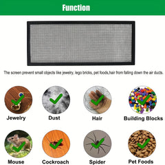 5pcs Magnetic Air Vent Screen Cover Home Floor Bug Mesh