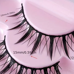 10 Pairs Comic Style False Eyelashes Spiky Pointed Thick Fairy Cosplay Makeup