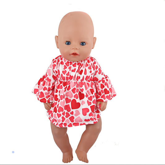 Princess 18 Inch Doll Dress Set Assorted Colors Polyester Fiber for 45 Dolls