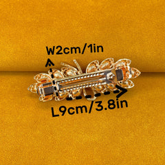 Flower Hair Clip Rhinestone Bridal Hair Accessory