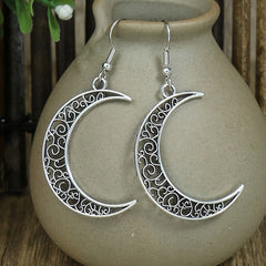 Retro Style Antique Silver 3 Pairs Earrings Set