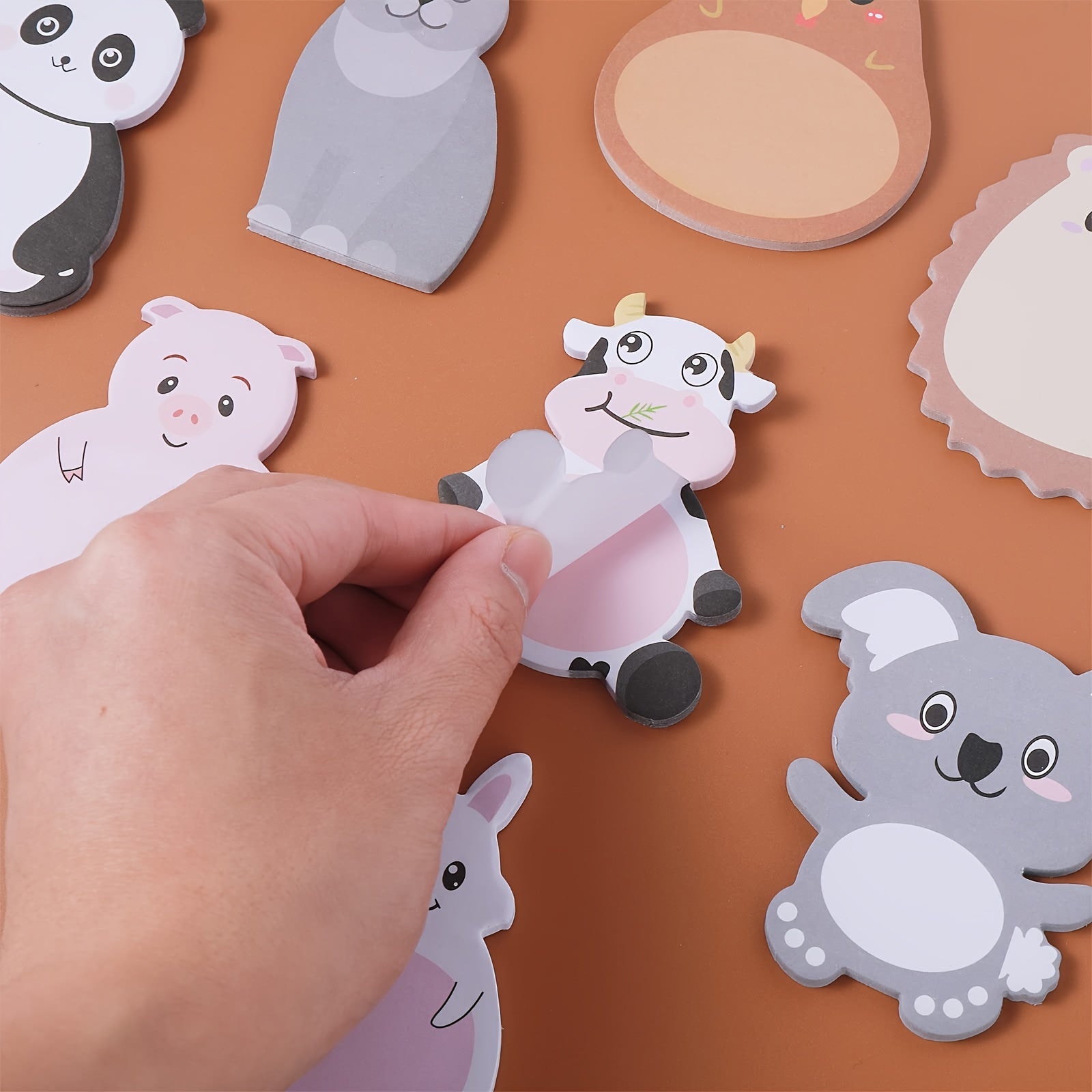 8 Pcs Animal Sticky Notes Self Stick Markers Flags Shapes Memo 240 Sheets