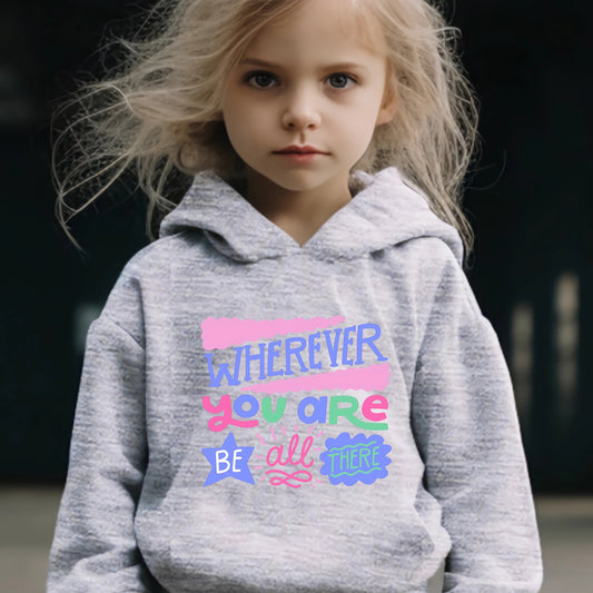 Girls Long Sleeve Hooded Sweatshirt & Sweatpants Set