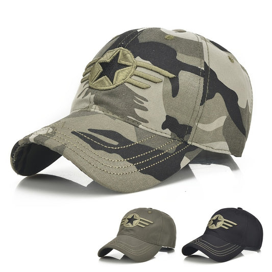 Camouflage Baseball Cap Embroidered for Outdoor Style