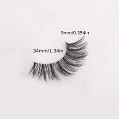 7 Pairs Thick 3D Curling False Eyelashes Fluffy Volume D Curl Lashes