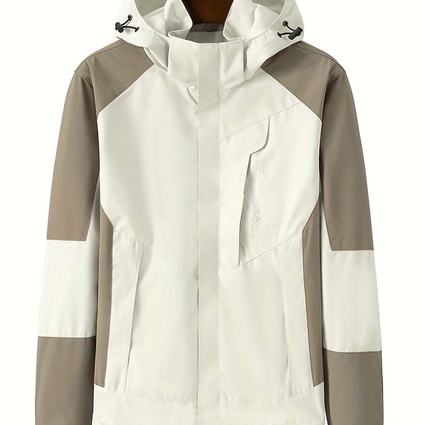Waterproof Lightweight Hooded Windbreaker Jacket Men's Zip Up Coat