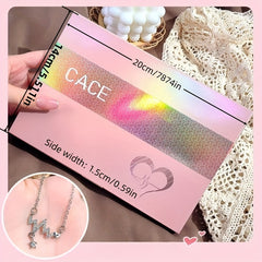 6pcs Lip Makeup Set Gift Boxes Matte Lip Glaze Gloss Lotion Necklace