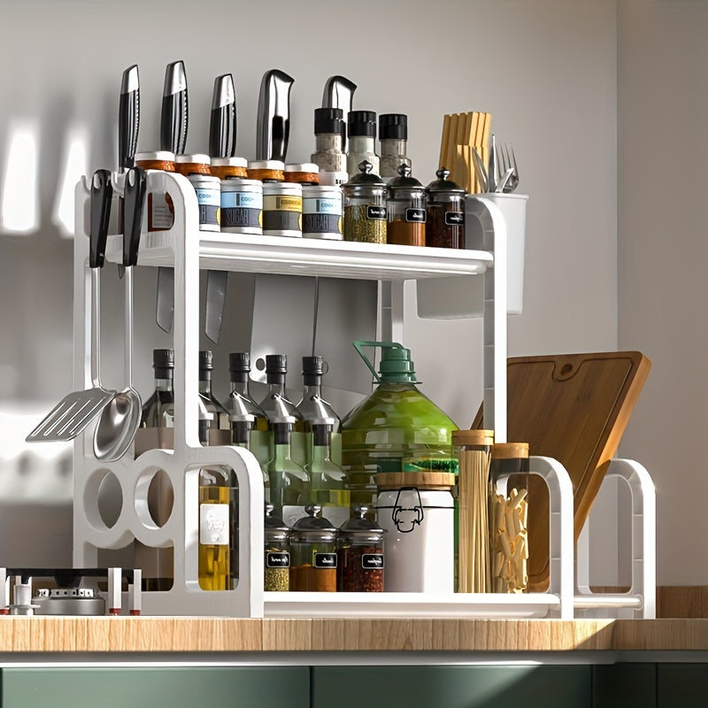 Spice Dressing Board Organizer Rack Rest Cutlery Kitchen Tool Acces