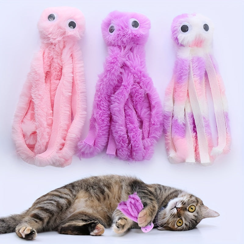 Octopus Pet Plush Toy Chew Durable Cat Toy For Cat And Dog