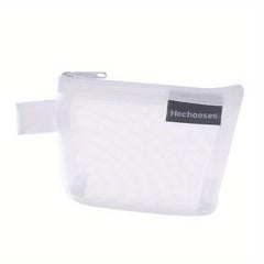 Portable Mesh Storage Bag Zipper Pouch Toiletry Bag Cosmetic Bag