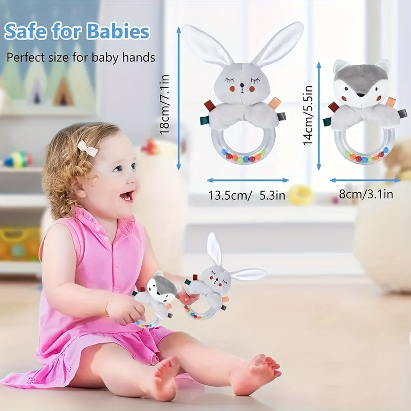 Soft Animal Rattle Toys for Babies