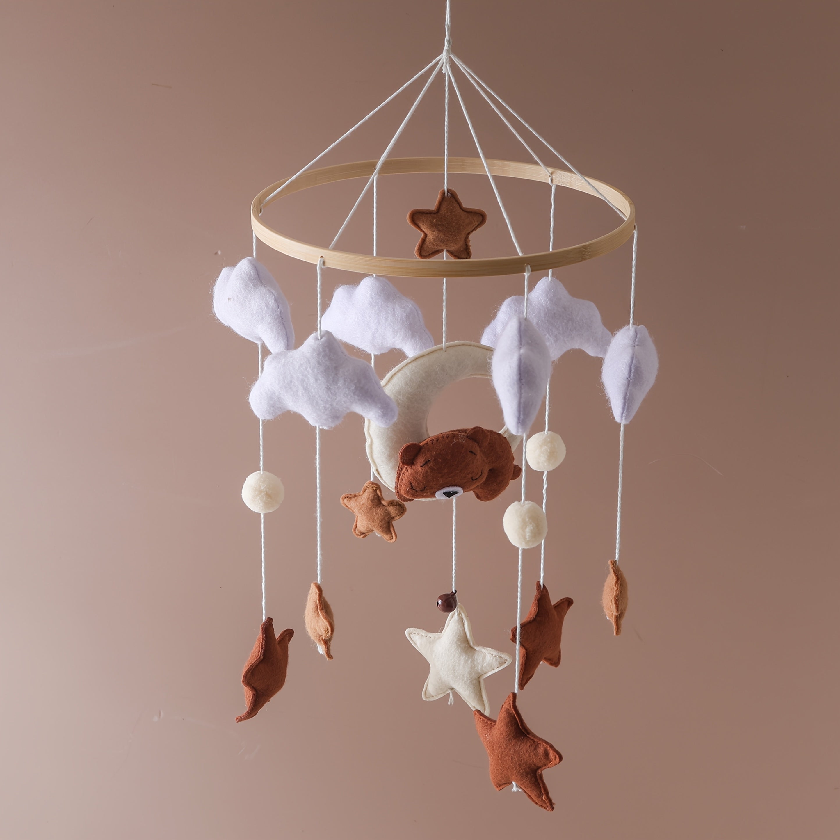 Bear Shaped Baby Toy, Nursery Room Decor, Stroller Pendant