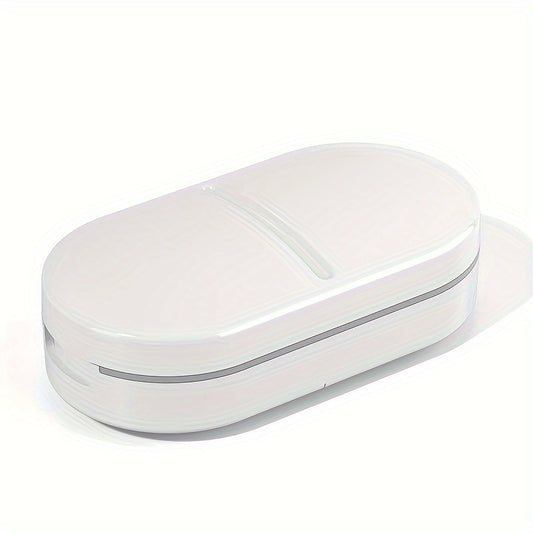 Portable Medicine Cutter Storage One Week Medicine Box Stainless Steel Blade