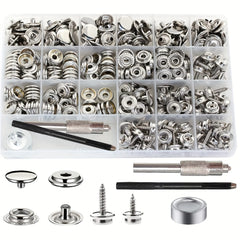 323pcs Marine Canvas Snap Kit Stainless Steel Components
