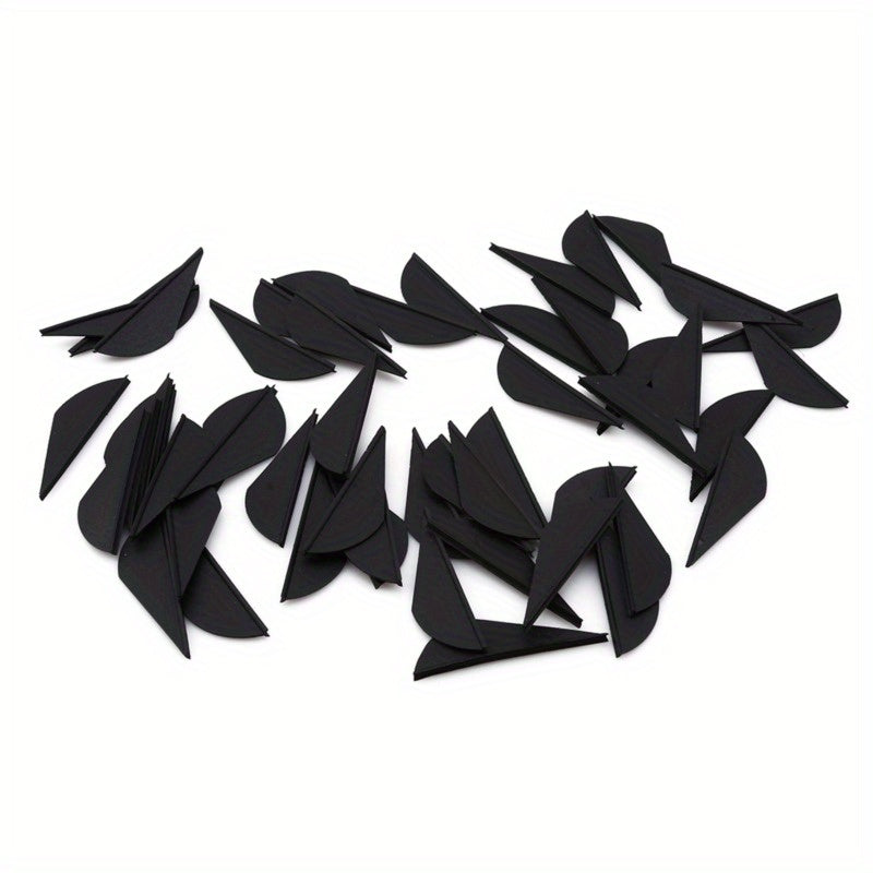 50pcs Rubber Feather Arrows for Accurate Archery with Compound Bow