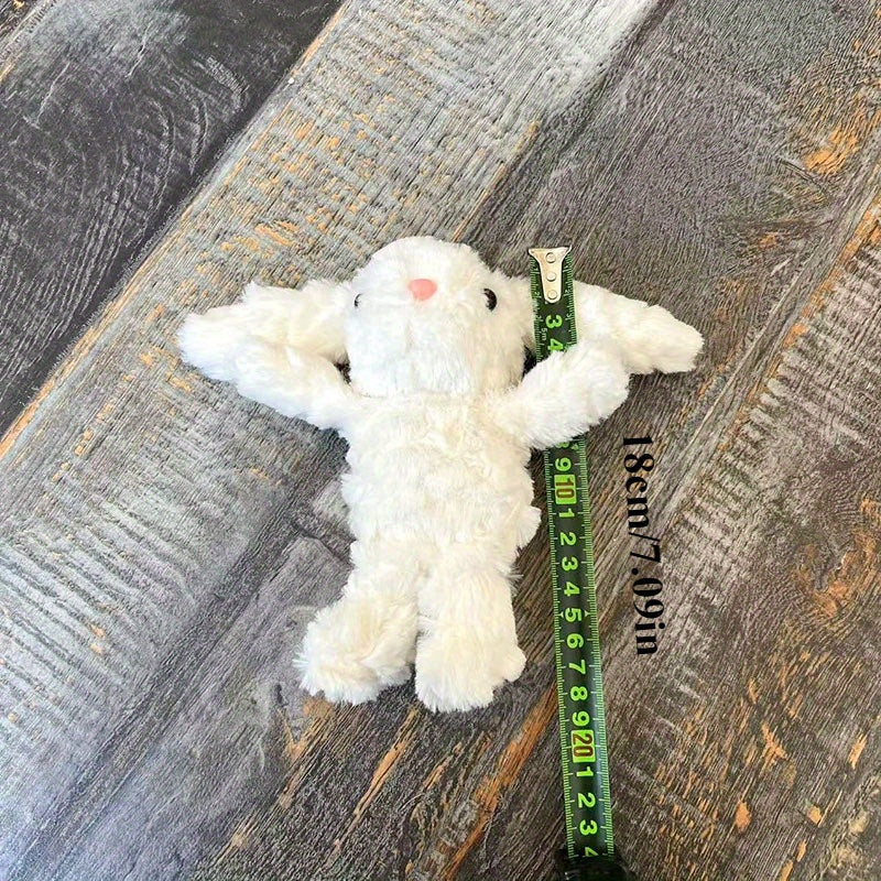 2pcs Lop Eared Bunny Plush Dolls Fluffy Rabbit with Expressive Eyes Soft Hanging
