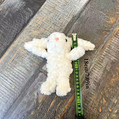 2pcs Lop Eared Bunny Plush Dolls Fluffy Rabbit with Expressive Eyes Soft Hanging