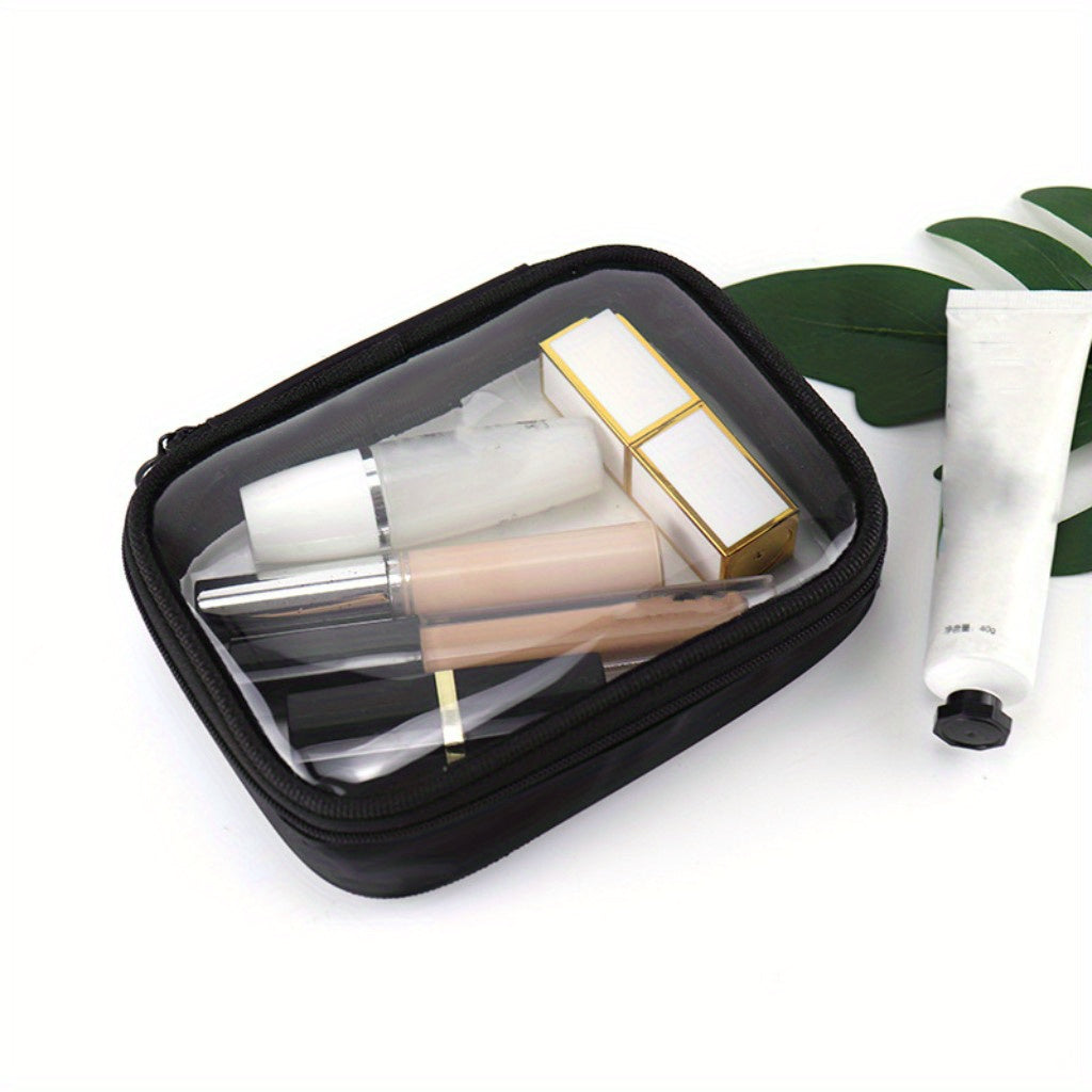 Waterproof Transparent Cosmetic Bag Women Make Up Case Travel Zipper