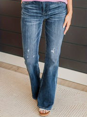  High Waisted Flared Leg Jeans