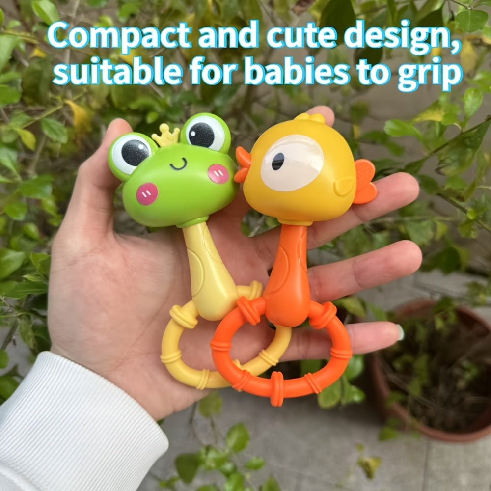 Frog Duck Hand Cranked Bell for Youngsters 1 2pcs
