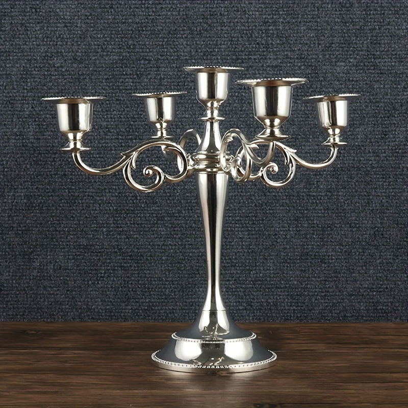 Bronze Candelabra Metal 5 arms Candle Holders
