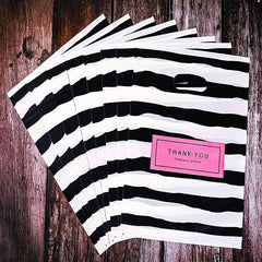 100 Thank You Plastic Merchandise Bags - Small Business Retailing