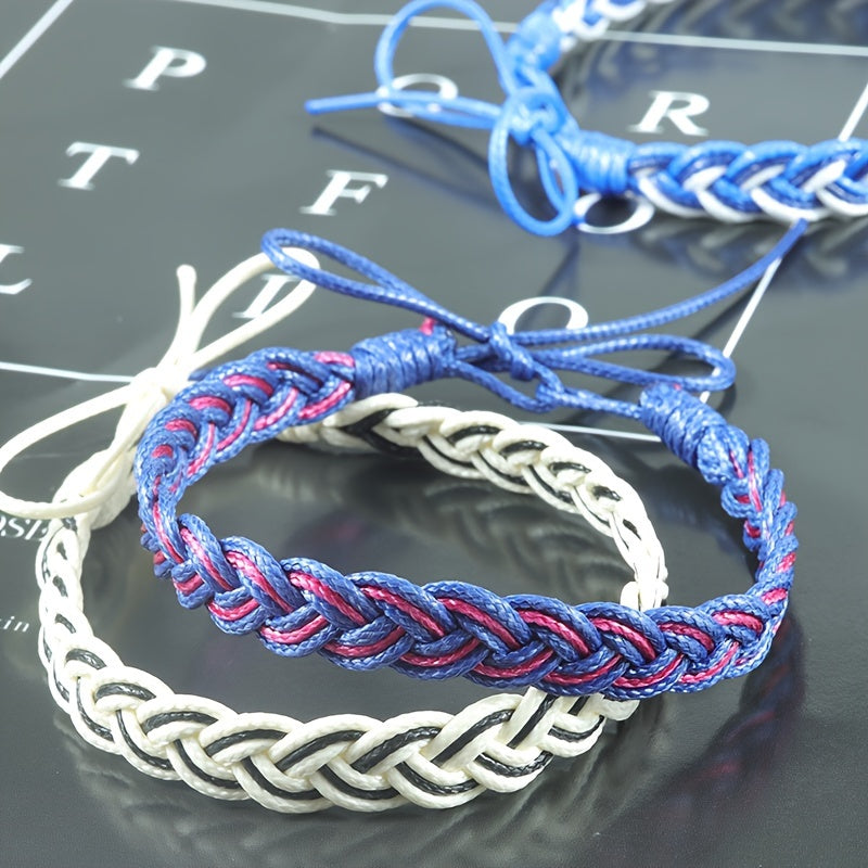 Handwoven Rope Sports Bracelet Bohemian Style Braided Wristband