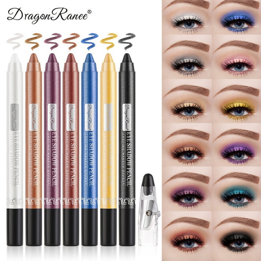 12 Metallic Eyeshadow Stick Shimmer Cream Pencil Waterproof