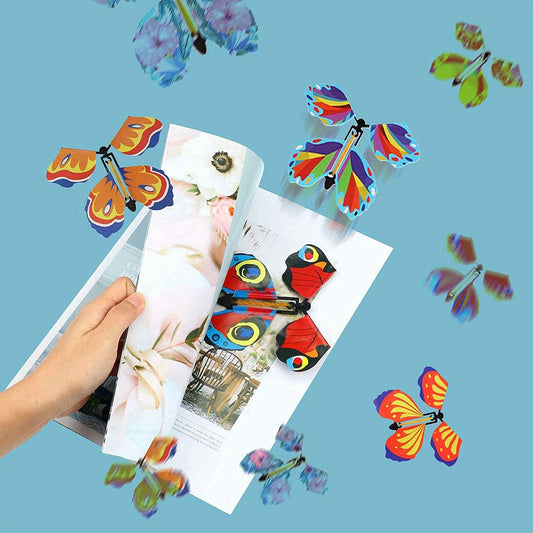 30 Magic Butterfly Toys Assorted Colors Surprise Party Favors Birthday Greeting