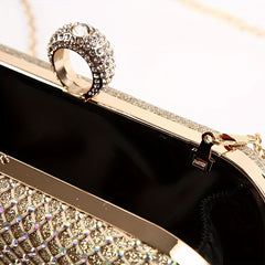 Glitter Rhinestone Evening Bag Clutch Purse for Wedding Party Prom