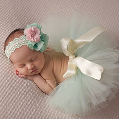 2pcs Baby Rabbit Skirt Photography Clothing Newborn Photo Props