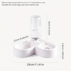 Multifunctional Pet Bowl with Automatic Water Bottle for Dogs and Cats