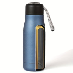 17oz Insulated Steel Water Bottle Strap Lid Keeps Drinks Cold