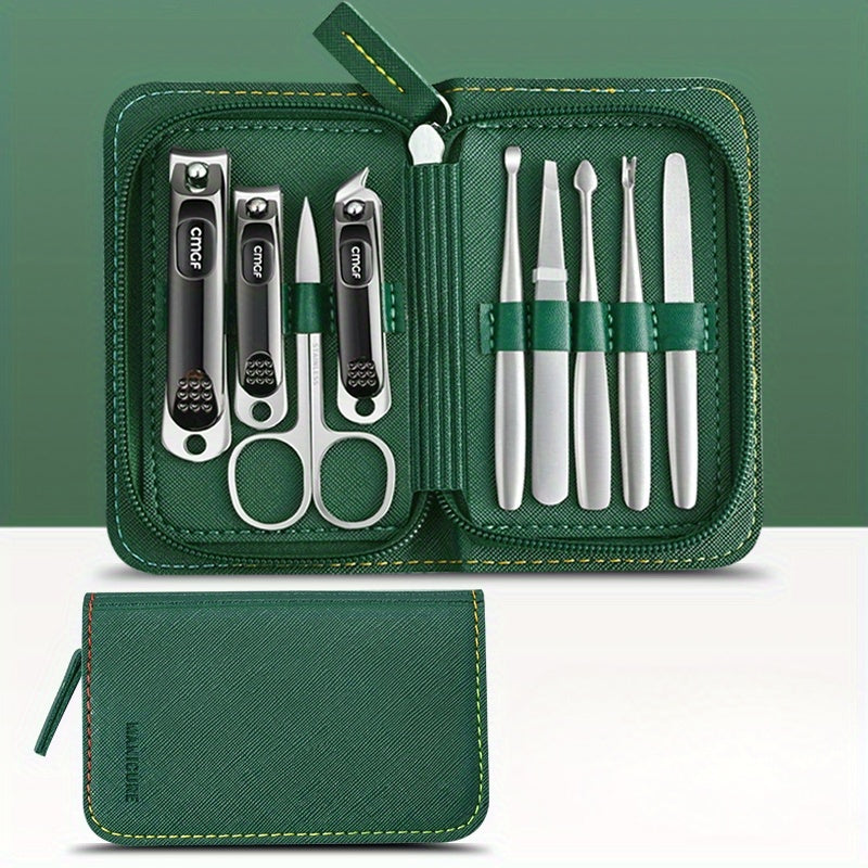 9pcs Nail Clippers Fingernail & Toenail Cutter Manicure Tool
