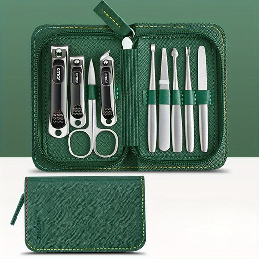 9pcs Nail Clippers Fingernail & Toenail Cutter Manicure Tool